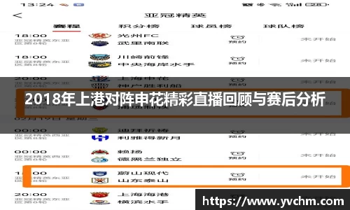 2018年上港对阵申花精彩直播回顾与赛后分析